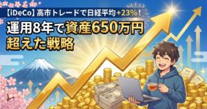 【iDeCo】高市トレードで日経平均+23%！運用8年で資産650万円超えた戦略