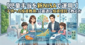 児童手当を新NISAで運用！『子供への投資教育』に最適な投資信託と教え方