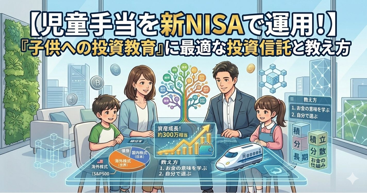 児童手当を新NISAで運用！『子供への投資教育』に最適な投資信託と教え方